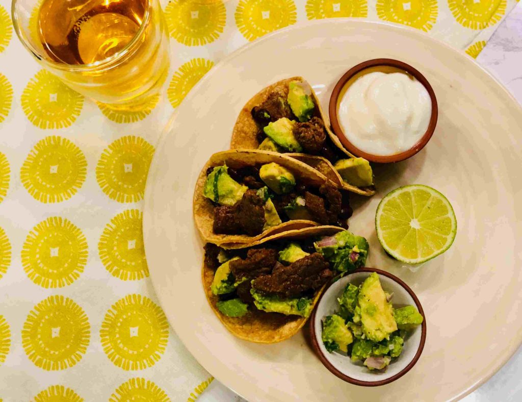 Spicy mojo marinated steak fajitas by Sun Basket