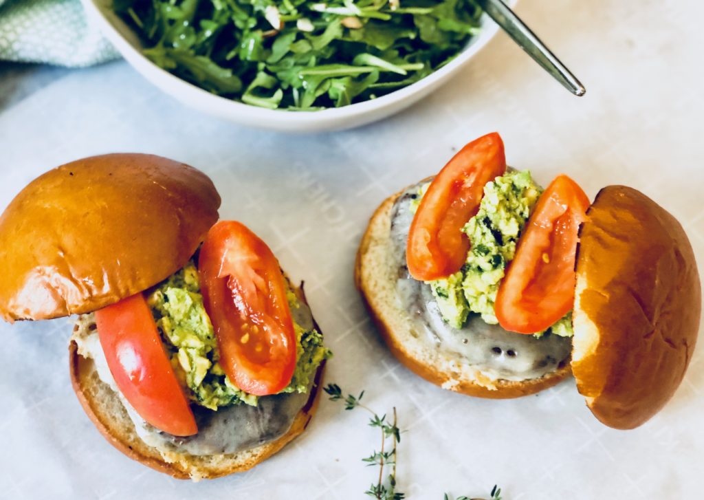 Plated Mushroom Burger