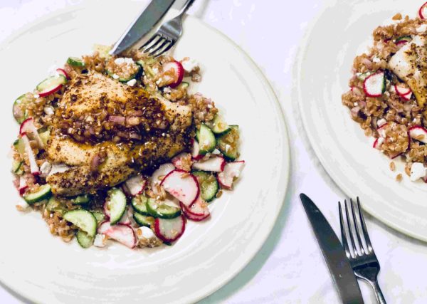 Zaatar-spiced barramundi by Blue Apron Zaatar-spiced barramundi by Blue Apron