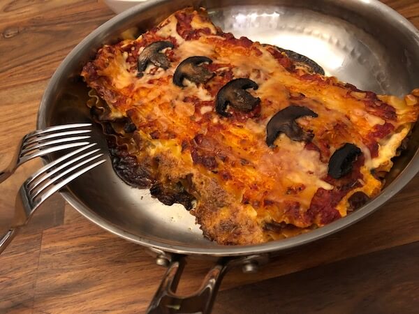 Home chef veg lasagna