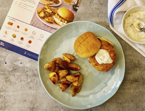 Blue Apron Salmon Burgers