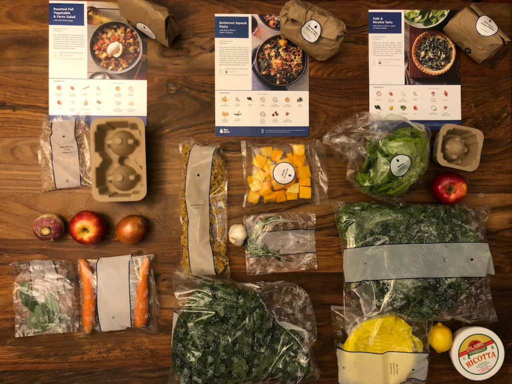 blue apron veggie box